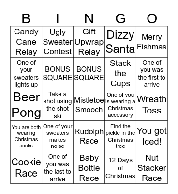 Holiday Bingo Card