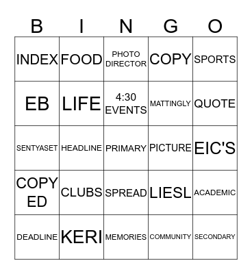 YERD FUN YAYYYYYYYYYYYY Bingo Card