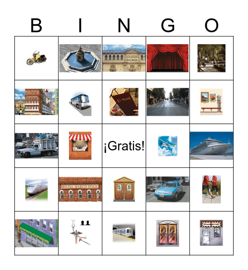 El Bingo de la Ciudad Bingo Card