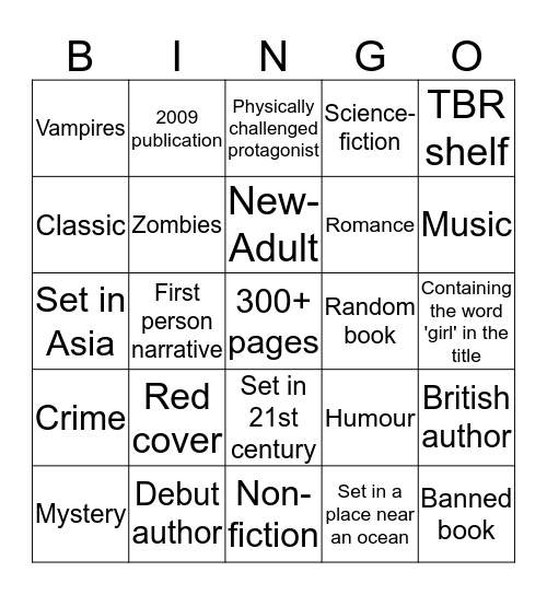 Masters of Words Bingo Card