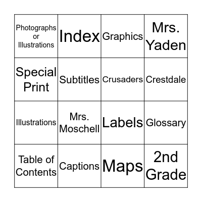 Non-Fiction BINGO Card