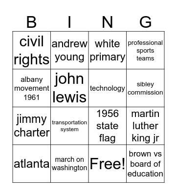 social studys  Bingo Card