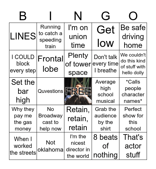 Damian Bingo Card