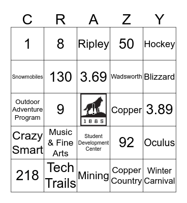 HUSKY BINGO Card