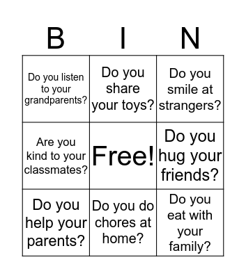 Classmate Bingo Card