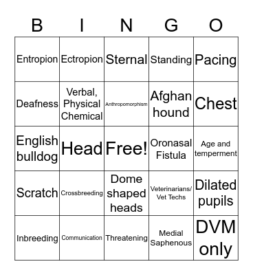 VTA 150 & 160 Week 1 Bingo Card