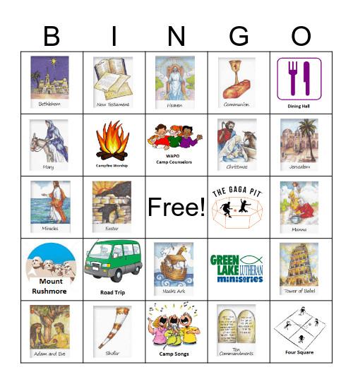 Spaghetti Dinner BINGO Card