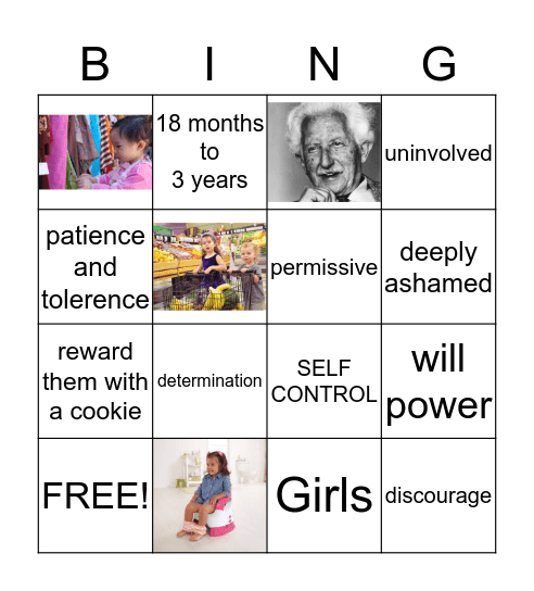 Stage 2  Bingo Card