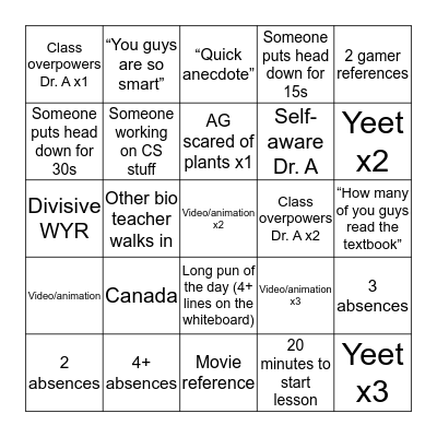 Bingo Card