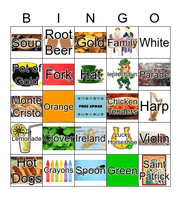Blarney Blast Bingo Card