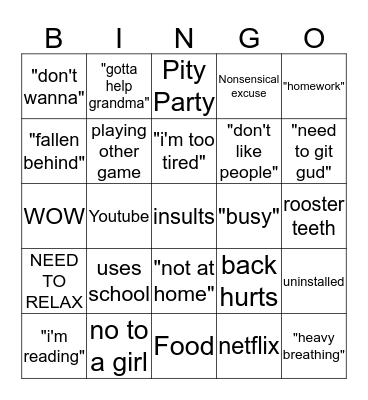 Will Bingo Card