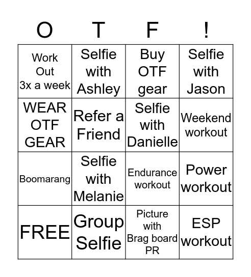 Palm Harbor Bingo Card