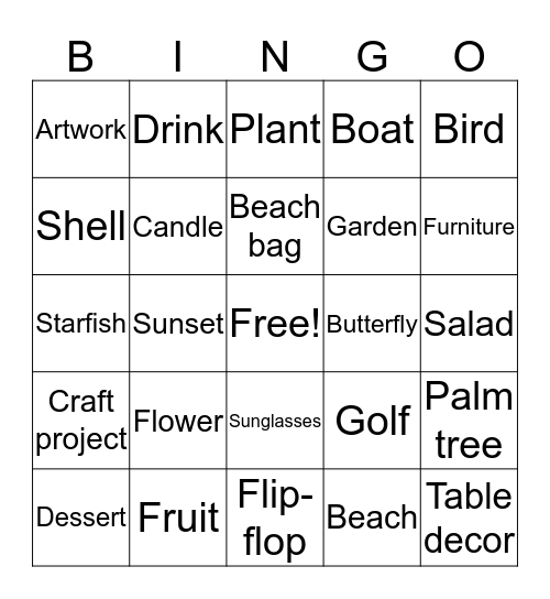 VGCL Bingo Card