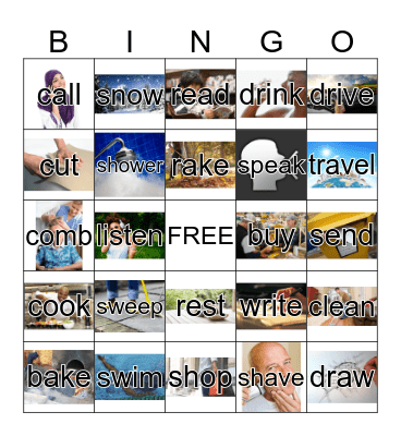 What will I do today?   Bingo Card