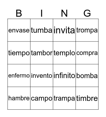 Bingo Card