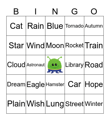 To Infinity and Beyond Bingo Card