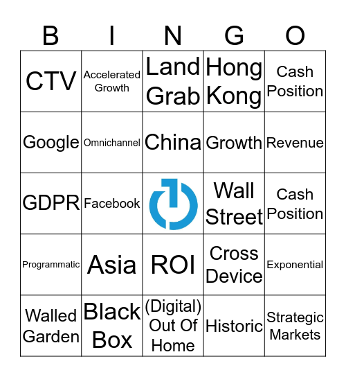 TTD Q4 2018 Earnings Call Bingo Card