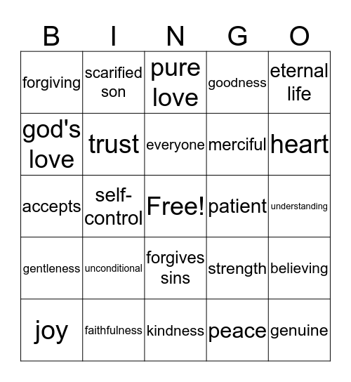 Love  Bingo Card