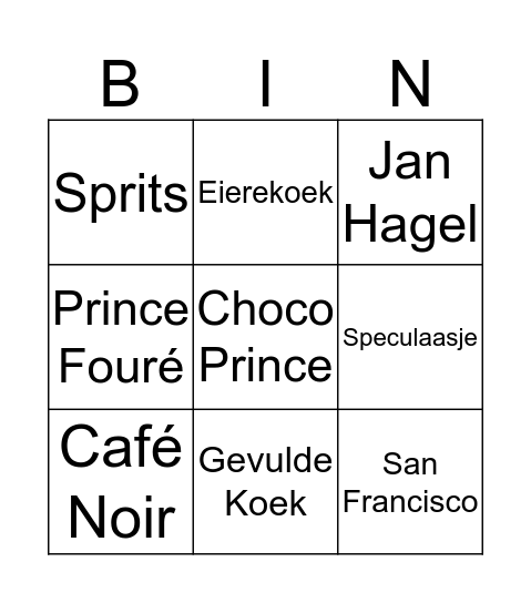 Bastogne Bingo Card