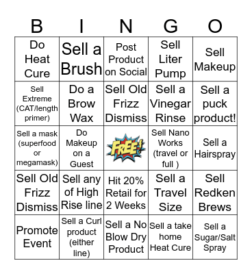 Sahair BINGO Card