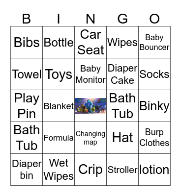 Baby Bingo  Bingo Card