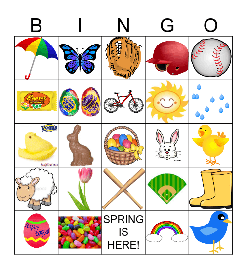 SPRING Bingo Card