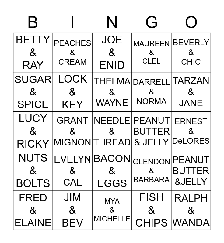 things-that-go-together-bingo-card