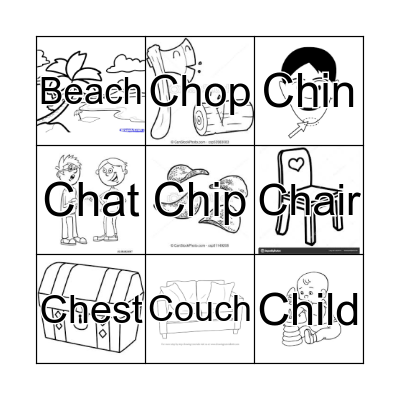 CH- Words BINGO Card