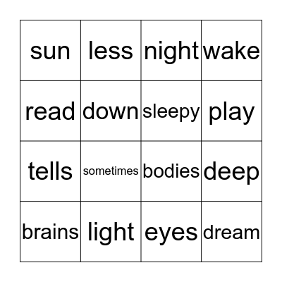 Bingo Card