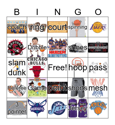 Basketball Bingo Card