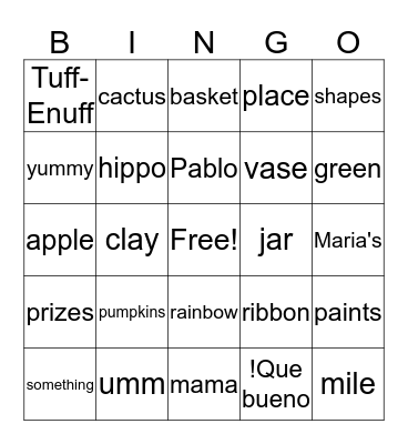 At the Fair Bingo Card