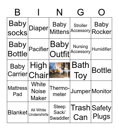Baby McDonough Bingo Card