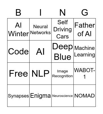 AI Bingo Card