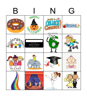 Mommy Bingo Card