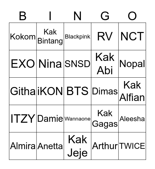 BEMLOKAL Bingo Card