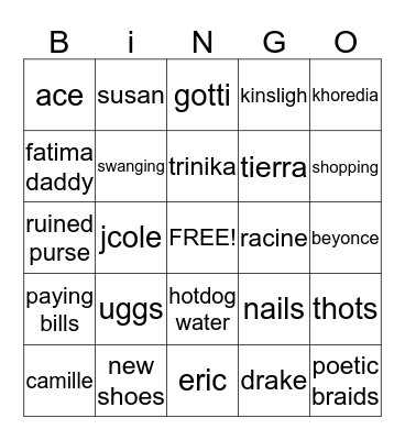 wolf bingo of randomness Bingo Card