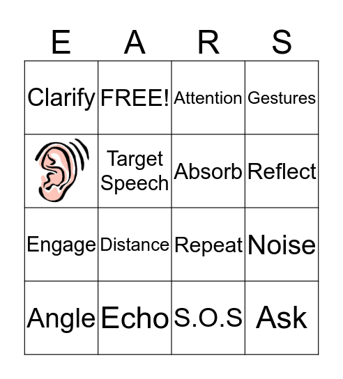 Listening Better in Noise! Bingo Card