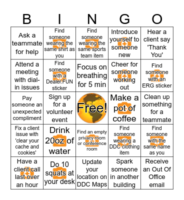 Dealer.com Bingo Card