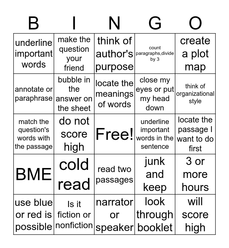 Author's Purpose Bingo Cards to Download, Print and Customize!