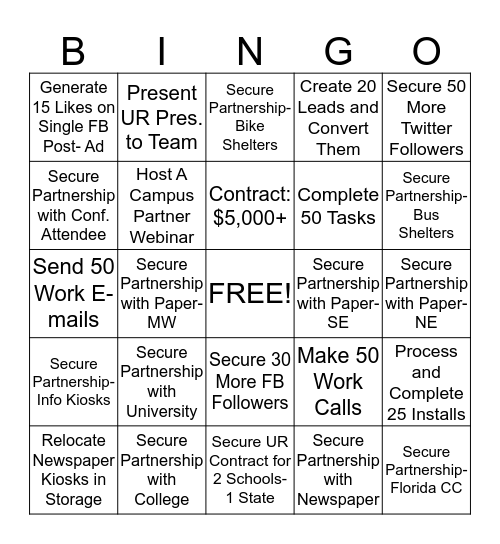 MSSmedia BINGO Card