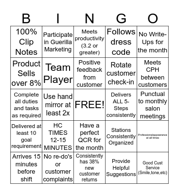 JANUARY BINGO Card