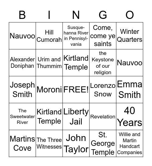 2013 Primary Review Bingo Card