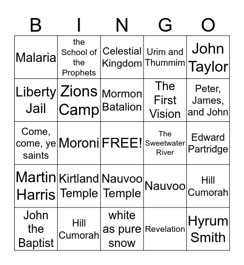 2013 Primary Review Bingo Card