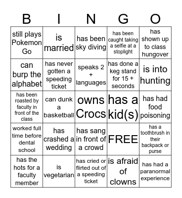 Bingo Card