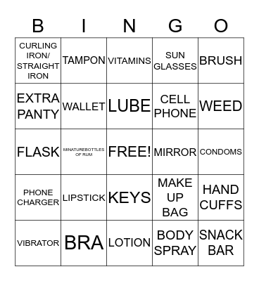LADIES NIGHT BINGO Card