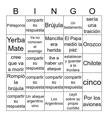Mi Mejor Enemigo Bingo! Bingo Card