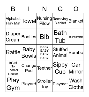 Panchal Baby Diva BINGO Card