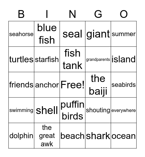 SM3b, Unit 5 Bingo Card