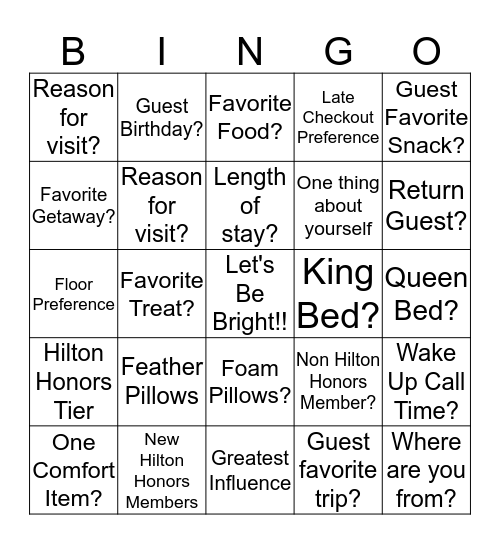 Brighthearted Bingo Card