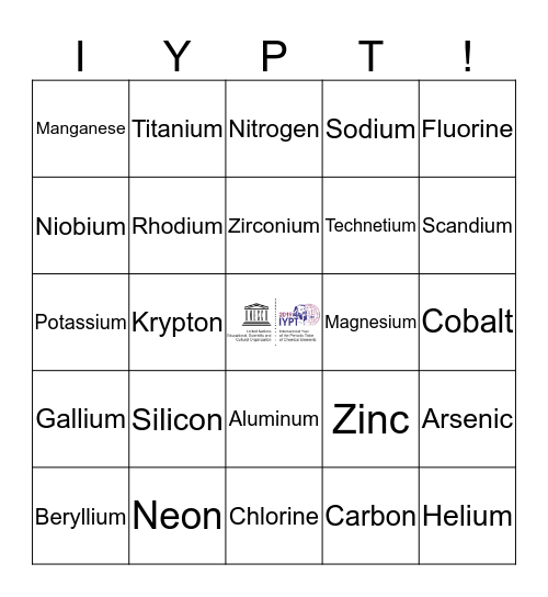 IYPT Bingo Card